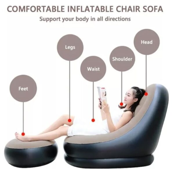 SILLA INFLABLE CON REPOSA PIES - Image 2